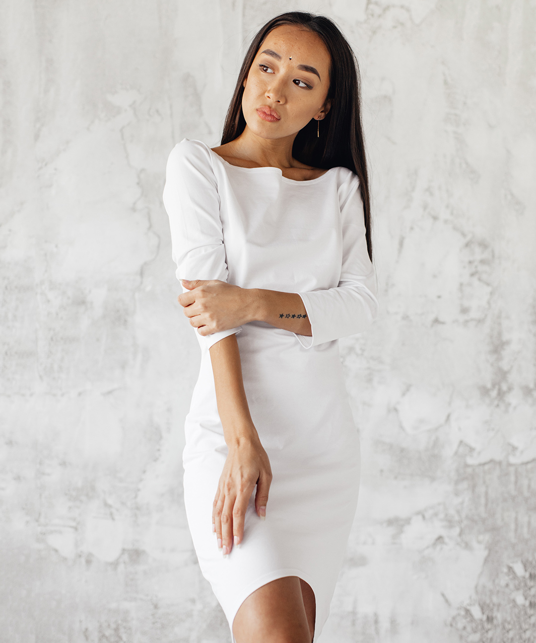 картинка Платье с хвостом белое от магазина KATAMI WEAR